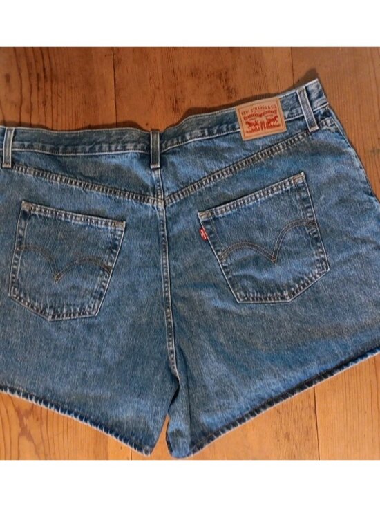 Levi's Pants - Levis Shorts High Waisted Mom Jean Womens Plus 22W Blue Medium Wash 100% Cotton